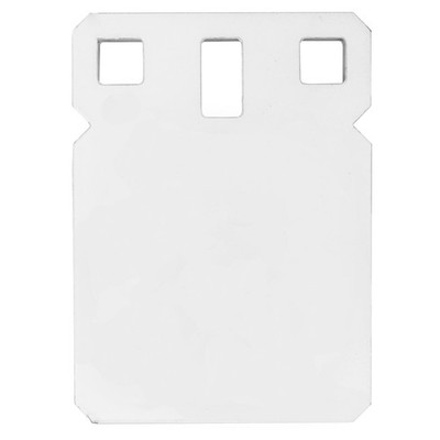 Birchwood Casey A500 Steel Gong Target 4'' Square 3/8'' for Range Shooting White