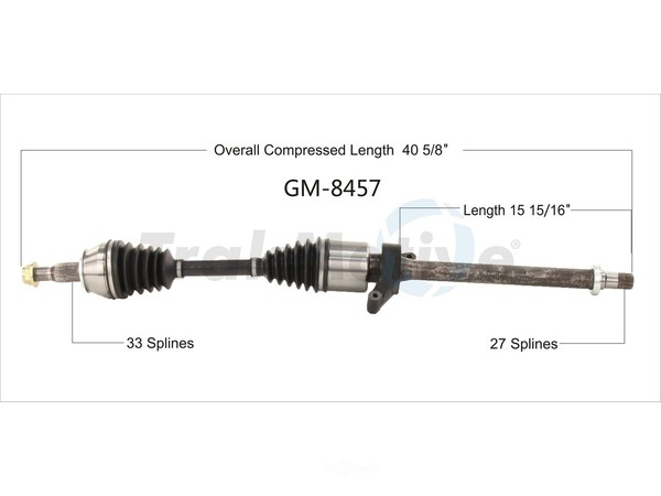 CV Axle Shaft-AAR SurTrack GM-8457 - mis.school.nz