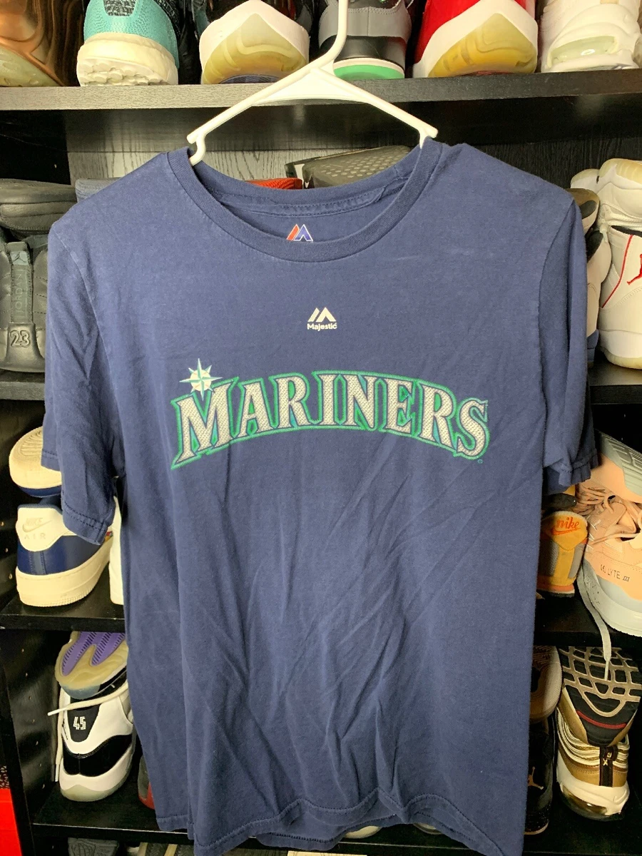 Used Seattle Mariners #15 Kyle Seager Youth Size XL 18 Majestic Shirt