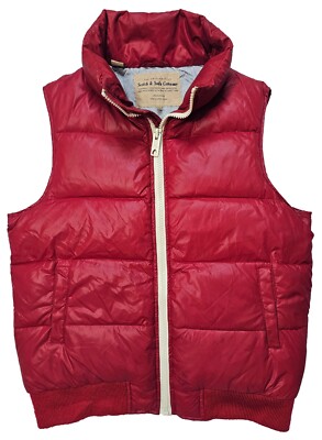 Scotch & Soda Vest Men's Red Down Vest Body Warmer Size M Nylon Water Resistant