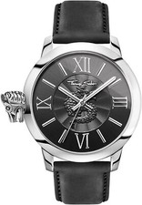 Thomas Sabo Herren Armbanduhr REBEL WITH KARMA 46 mm Armband Leder WA0295-218-20