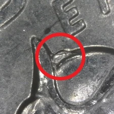 2021-P Washington Crossing Delaware Die Chip on Hat Error/Variety Quarter Circ