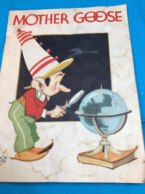 1935 KELLOGGS RICE KRISPIES PROMO BOOK MOTHER GOOSE WITH SNAP CRACKLE POP