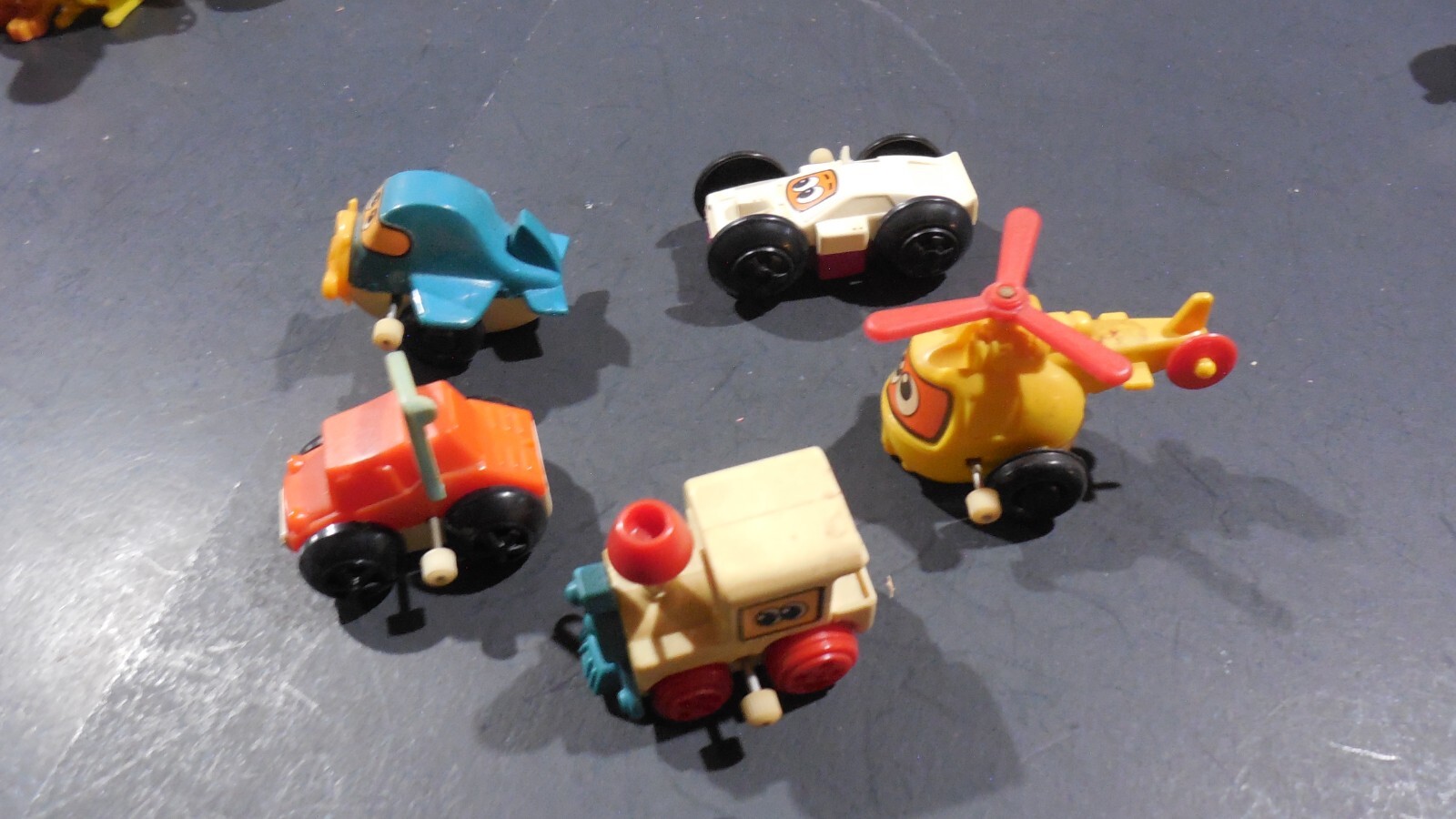 Vintage Tomy Wind Up Toys Lot of 5 Train Plane Helicopter Car eBay