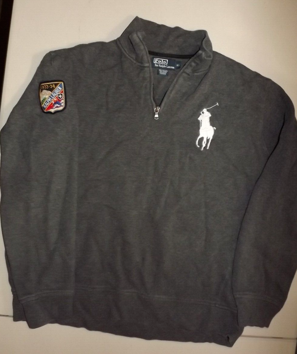 POLO RALPH LAUREN BIG PONY VINTAGE PATCH JACKET Uomo XL O982