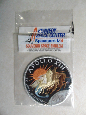 ADT57 Space Exploration NASA ? Iron On Patch Appollo XIII 13 Kennedy Center NIW