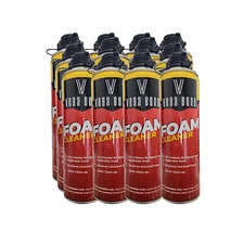 Vega bond Spray Foam Cleaner, 15 oz. 12-Packs - Dissolves Uncured Expanding Foam