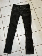 L.G.B. LE GRAND BLEU WOLF NEW! Japan Khaki Green Corduroy Slim Leg Jeans Sz 27 