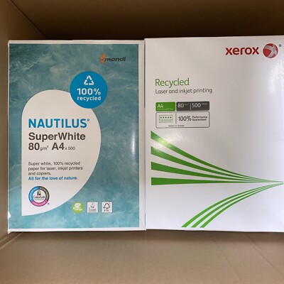 5000 Blatt Xerox/ Mondi 80g Recycled Papier DIN A4 Kopierpapier