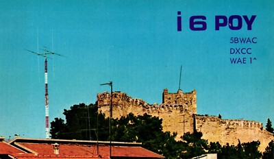 Porto San Giorgio Italy I6POY QSL Radio Postcard