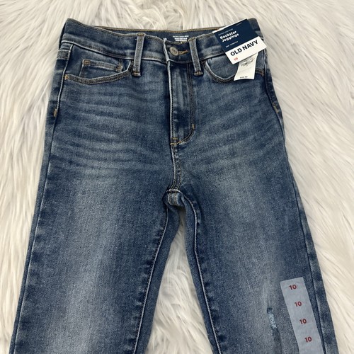Old Navy Girls Extra High Rise Rockstar Jeggings 10 NWT 360 Stretch Distressed - Picture 5 of 13