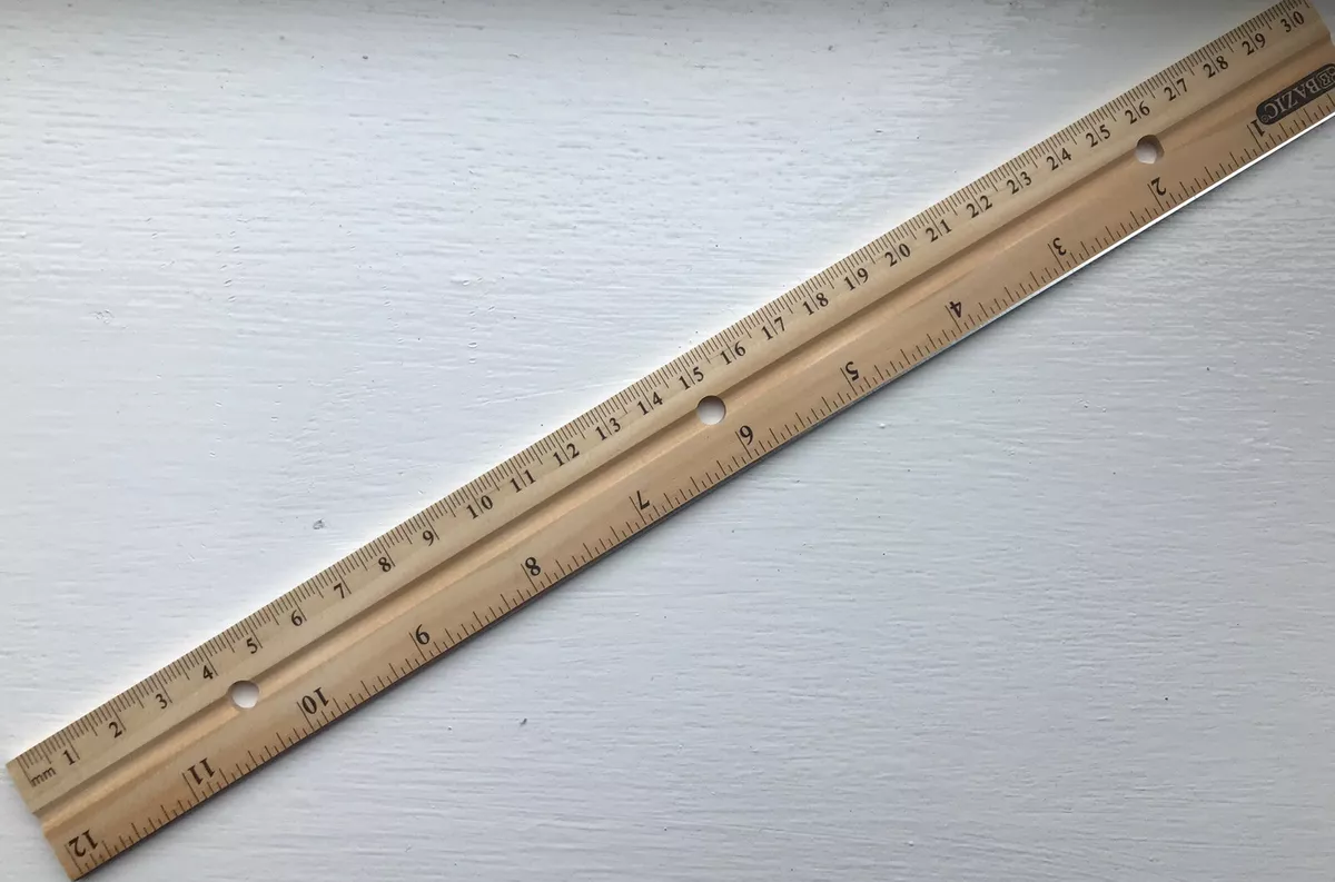Ruler with metal edge deals