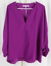 Trina Turk Women's Relaxed Blouse Verbena Size Large