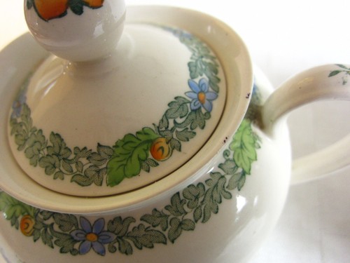 Copeland Spode Bermuda Pattern Bird and Tree Creamer and Sugar Set - Picture 2 of 7