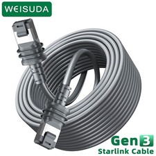 Gen3 Starlink cable extension Ethernet Cat5E 26AWG 46m outdoors and indoors