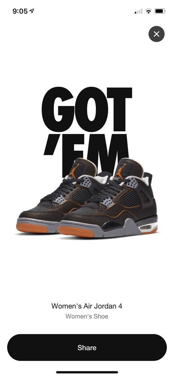 Jordan 4 Retro Starfish 2021 Size 9M/10.5W Size 10.5 - Air Jordan 4 Retro Starfish W for sale online | eBay main image 4