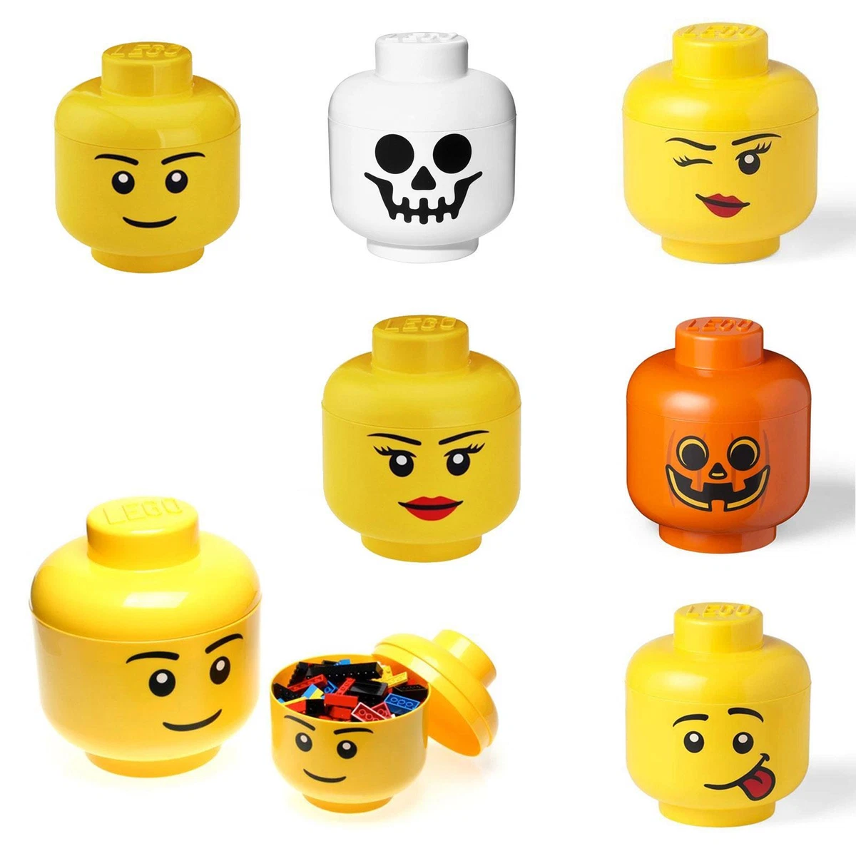 Lego head sale organizer