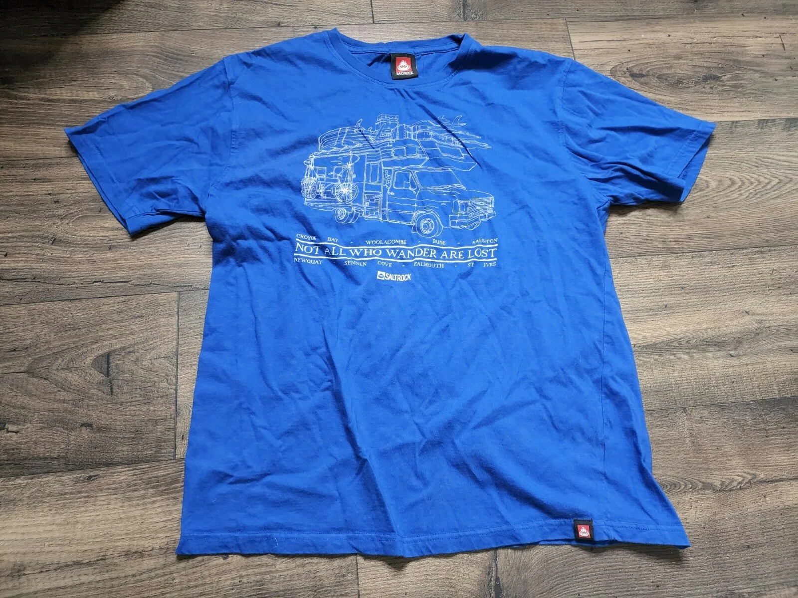 Mens L Not All Who Wander Are Lost RV Camper Camping T Shirt
