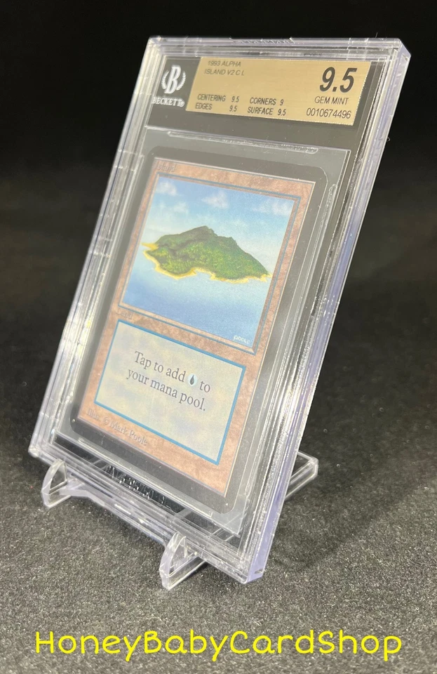 MTG Limited Edition Alpha 1993 Island (B) BGS 9.5 GEM MINT Old School 93/94 - Image 3 of 4