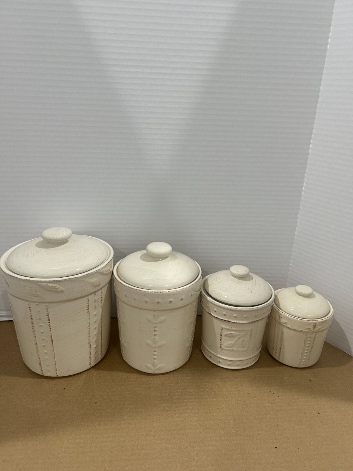 Kitchen Canister set of four, ceramic