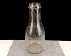 Vintage Clear Glass Milk Bottle, One Quart, Jewell Dairy, Mt. Vernon OH, BTL-10