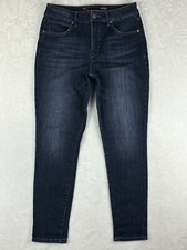 Seven 7 Jeans Womens Blue Tummyless Ultra High Rise Skinny Jeans Size 10