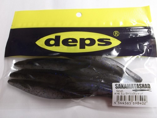 Deps Sakamata Shad 5 inch Darting Soft Fluke Jerkbait Electric Shad - Picture 16 of 17