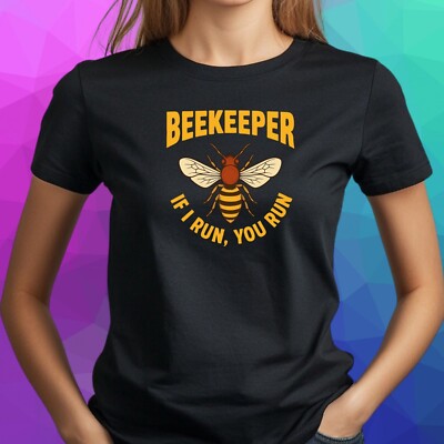 Women Beekeeper Saying Motif Cotton T-Shirt Size S to 3XL