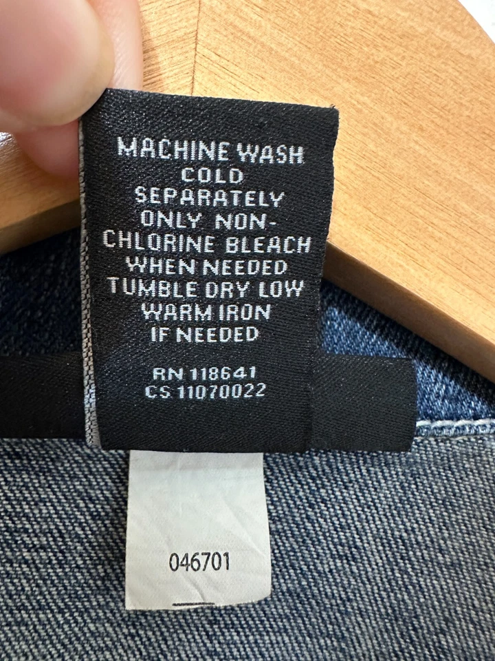 Chaleco de mezclilla recortado Lane Bryant para mujer talla 26 Western Festival vaquero rodeo boho Foto 3 de 4