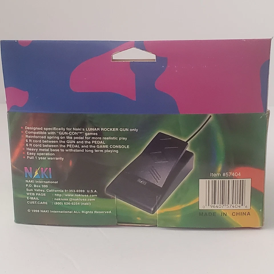 Naki Foot Pedal for Lunar Rocker Gun Sony Playstation PS1 and Sega Saturn New - Image 4 of 4