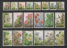 M26531 Kenya 1983 Flowers Set of 20 Sg257/271 Good to fine Used Cat£46