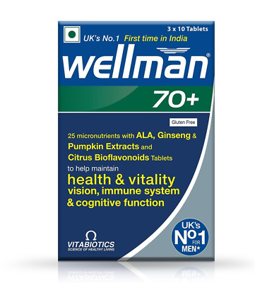 Wellman 70+ Health & Vitality, Vision & Immune System Free Shipping