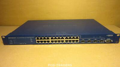 Netgear GSM7224 ProSafe 24-Port 10/100/1000 4x SFP Gigabit Switch CORNERS BENT