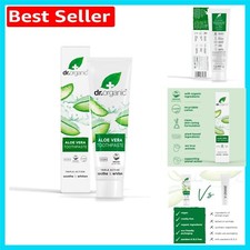 Dr Organic Whitening Toothpaste 100ml - Natural Aloe Vera for Healthier Gums