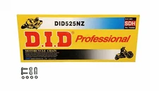 D.I.D DID 525x120 Links NZ Non Oring Natural Drive Chain w Clip Masterlink
