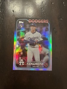 2024 Topps Update - Rookie Debut Rainbow Foil #US149 Yoshinobu Yamamoto (RC)