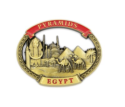 3D - ÄGYPTEN - KAIRO - Souvenir Kühlschrankmagnet Küche Deko Urlaubsgeschenk - Metall