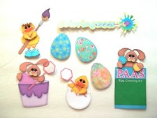 3D UPick Easter Bunny House Chick Cross Scrapbook Card Making Embellishment