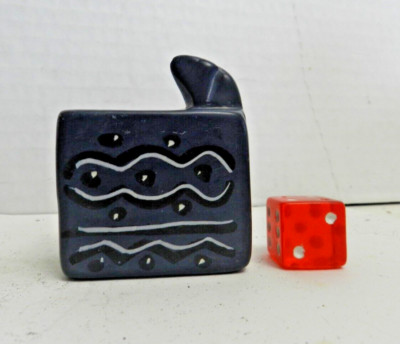 PPG-5 -- MINI  SNEAKY SNAKE TRICK JOKE HANDMADE STONE BOX 2 1/2 x 2 x 1 inch