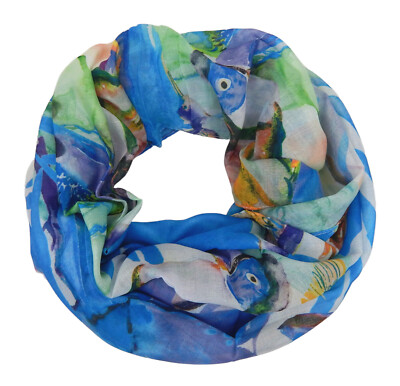 Ella Jonte Loop in 3 Trend Farben Orange Blau Lila bunt tropische Schlauchschal