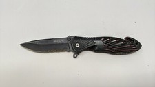Tac-Force Model TF-702 Folding Pocket Knife Assisted Combo Blade Tactical Black