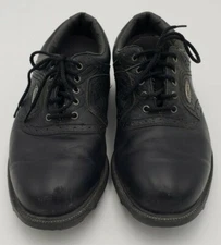 FootJoy eComfort Golf Shoes Men's 8 M Soft Spike Black Leather Oxford # 57804