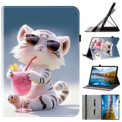 For Samsung Galaxy A9 A8 A7 Lite S9 S8 S7 Plus Case Pattern Leather Flip Cover - Picture 11 of 71