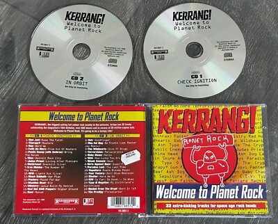 Kerrang 2 CD WELCOME TO PLANET ROCK 32trk UK 1996 Kiss Priest Maiden Sabbath