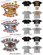 Schiada Boats Speedboat T-Shirt   Cool Vintage Racing Graphic Tee Unisex