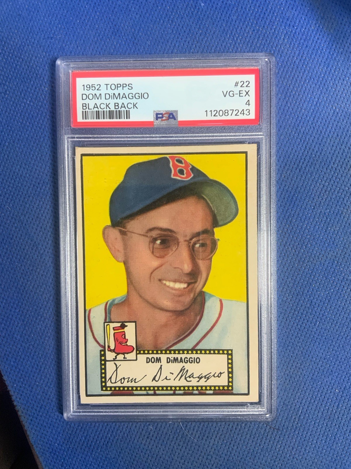 1952 Topps Dom DiMaggio (Black Back) #22 PSA 4
