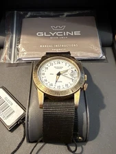 Glycine  GL0378 Airman Vintage Noon Purist 40 Used