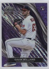 2024 Topps Chrome Black Purple Mini-Diamond Refractor 91/150 Gavin Williams 0c6