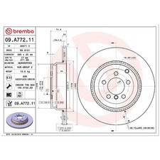 2x Bremsscheibe hinten für Land Rover Range L322 | 26223897