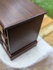 Vintage Musical Wooden Apothecary  Jewelry Box 4 Drawer Chest w/ Lining  — photo 4